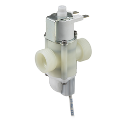 Combined hall effect flow sensor and latching solenoid valve 5 - 30 L/min, ¾” BSP Inlet/Outlet   6V DC 
